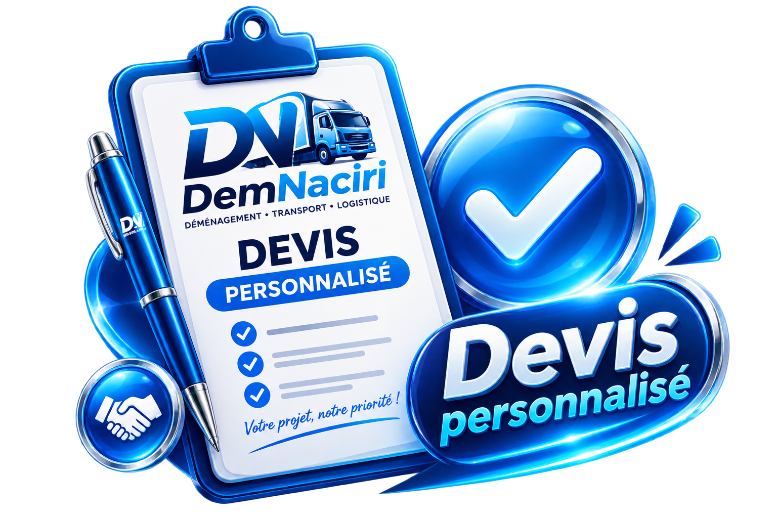 Devis personnalisé - DemNaciri déménagement au Maroc