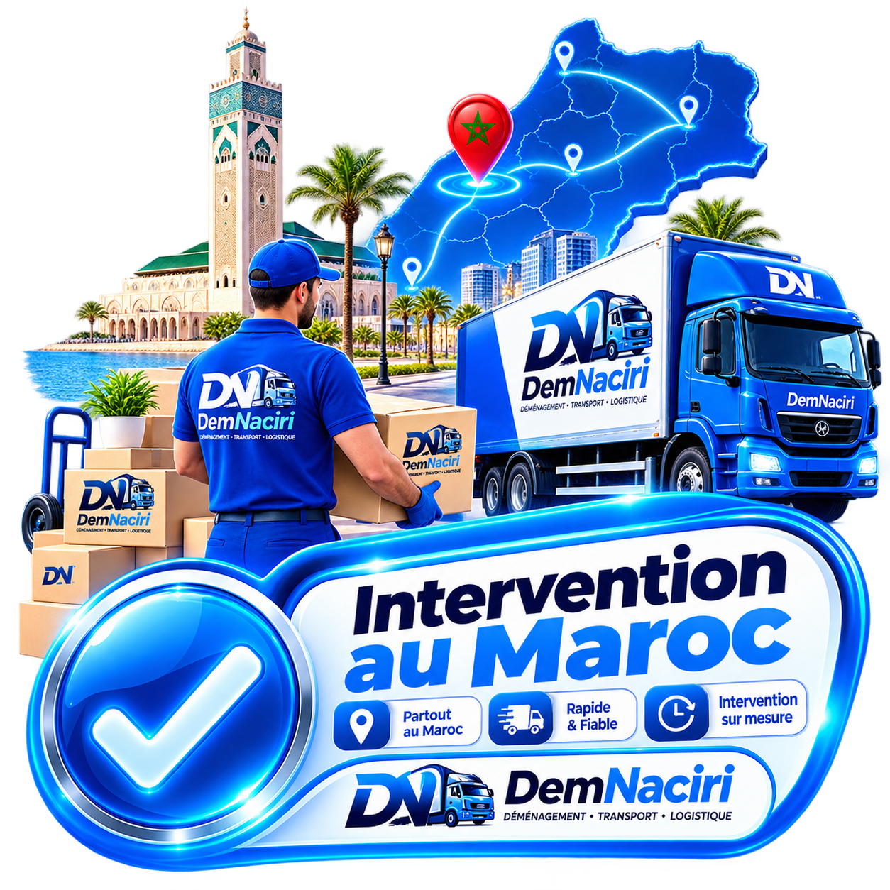 Intervention au Maroc - DemNaciri déménagement